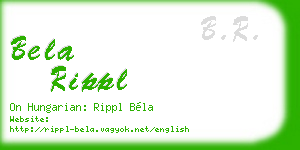 bela rippl business card
