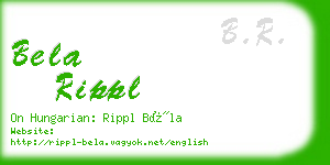 bela rippl business card
